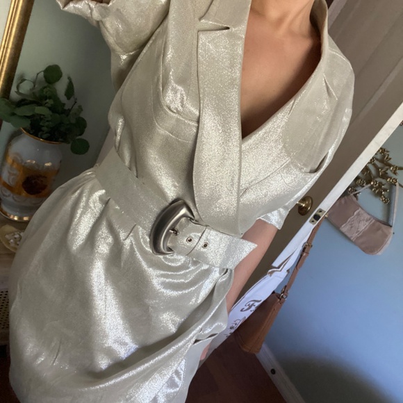 Archival Thierry Mugler silver dress - Picture 5 of 8